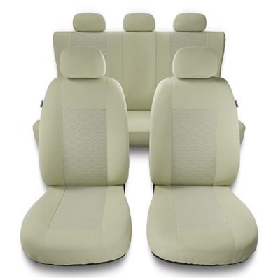 Sitzbezüge Auto für Mercedes-Benz M Klasse W163, W164, W166 (1997-2015) - Autositzbezüge  Universal Schonbezüge für Autositze - Auto-Dekor - Modern - MG-3 (beige)  MG-3 (beige)