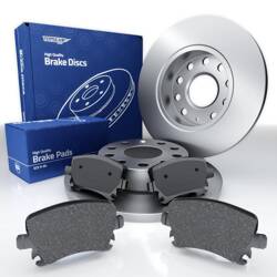 Bremsbeläge + Bremsscheiben für Audi A3 8P Hatchback (2003-2012) - Tomex - TX 13-95 + TX 70-79 (Hinterachse)