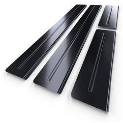 Einstiegsleisten aus Stahl für Kia Niro I Crossover (5 Türen) - (2016-2022) - Croni - Long Line - schwarz (geschleifte Oberfläche)