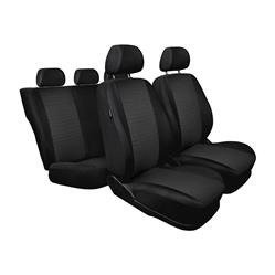 Maßgeschneiderte Sitzbezüge für Fiat Panda III Hatchback, Van (2011-....) 5 Sitzer) - Autositzbezüge Schonbezüge für Autositze - Auto-Dekor - Practic - schwarz