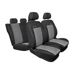 Sitzbezug fürs Auto passend Skoda Fabia in Schwarz Grau Pilot 2.1