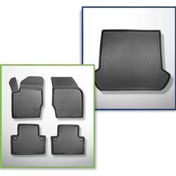 Set: TPE-Teppiche + Kofferraummatte für Volvo XC90 I SUV (2002-04.2015) - Aristar - Guardliner - 5/7 Sitze (3. Reihe umgelegt)