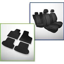 Set: filzteppiche + maßgeschneiderte sitzbezüge für Audi A3 8P Hatchback, Sportback (2003-2009) – Practic