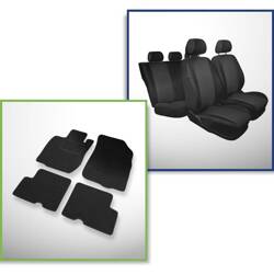 Set: filzteppiche + maßgeschneiderte sitzbezüge für Dacia Duster SUV (2010-2013) – Practic