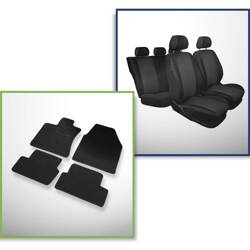 Set: filzteppiche + maßgeschneiderte sitzbezüge für Nissan Qashqai I Crossover (2007-2013) – Practic