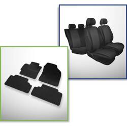 Set: filzteppiche + maßgeschneiderte sitzbezüge für Toyota Auris Hatchback (2007-2012) – Practic