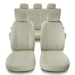 Sitzbezüge Auto für Alfa Romeo Giulia II (2015-2019) - Autositzbezüge Universal Schonbezüge für Autositze - Auto-Dekor - Comfort Plus - beige