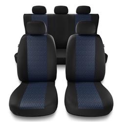 Sitzbezüge Auto für Audi A1 I, II (2010-2019) - Autositzbezüge Universal Schonbezüge für Autositze - Auto-Dekor - Profi - blau