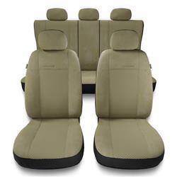 Sitzbezüge Auto für Lexus GS I, II, III, IV (1991-2019) - Autositzbezüge Universal Schonbezüge für Autositze - Auto-Dekor - Prestige - beige
