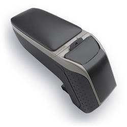 Armlehne für Ford Transit Connect (2014-....) - Rati - Armster 2 - silber - mit AUX- und USB-Kabel; nur für Linkslenker (LHD)