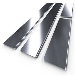 Einstiegsleisten aus Stahl für Skoda Rapid NH Liftback, Spaceback (5 Türen) - (2011-2019) - Croni - Standard - silber (matt)