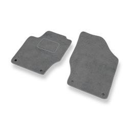 Fußmatten Auto für Citroen C4 II (2010-2018) - Veloursmatten graue Automatten Autoteppiche - DGS Autodywan