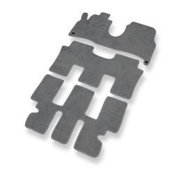 Fußmatten Auto für Citroen C8 (2002-2014) - Veloursmatten graue Automatten Autoteppiche - DGS Autodywan