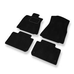 Fußmatten Auto für Lexus GS IV (2012-2020) - Veloursmatten schwarze Automatten Autoteppiche - DGS Autodywan