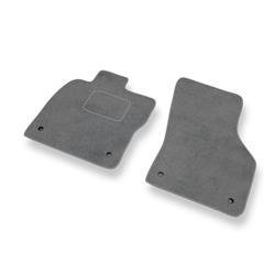 Fußmatten Auto für Seat Leon III (2013-2020) - Veloursmatten graue Automatten Autoteppiche - DGS Autodywan