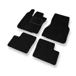 Fußmatten Auto für Smart ForFour II (2014-....) - Veloursmatten schwarze Automatten Autoteppiche - DGS Autodywan