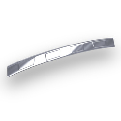 Hintere Stoßstangenleiste aus Stahl für Cupra Born Hatchback (5 Türen) - (2021-....) - Croni - 4 Trapez - silber (Glanz)