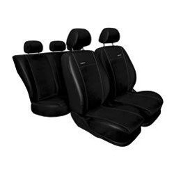 Maßgeschneiderte Sitzbezüge für Fiat Grande Punto Hatchback, Van (2005-2012) ) - Autositzbezüge Schonbezüge für Autositze - Auto-Dekor - Premium - schwarz