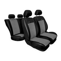 Maßgeschneiderte Sitzbezüge für Fiat Sedici Crossover (2006-2014) ) - Autositzbezüge Schonbezüge für Autositze - Auto-Dekor - Premium - grau