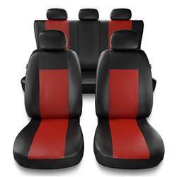 Sitzbezüge Auto für Audi A4 B5, B6, B7, B8, B9 (1995-....) - Autositzbezüge Universal Schonbezüge für Autositze - Auto-Dekor - Comfort - rot