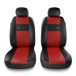 Sitzbezüge Auto für Citroen C-Elysee (2013-2019) - Vordersitze Autositzbezüge Set Universal Schonbezüge - Auto-Dekor - X-Line 1+1 - rot