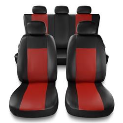 Sitzbezüge Auto für Fiat Cinquecento (1991-1998) - Autositzbezüge Universal Schonbezüge für Autositze - Auto-Dekor - Comfort - rot