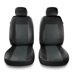 Sitzbezüge Auto für Fiat Croma I, II (1985-2010) - Vordersitze Autositzbezüge Set Universal Schonbezüge - Auto-Dekor - Comfort 1+1 - grau