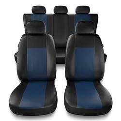 Sitzbezüge Auto für Fiat Punto Grande, Evo, 2012 (2005-2018) - Autositzbezüge Universal Schonbezüge für Autositze - Auto-Dekor - Comfort - blau
