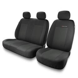 Sitzbezüge Auto für Fiat Scudo I, II (1995-2016) - Autositzbezüge Universal Schonbezüge für Autositze - Auto-Dekor - Elegance 2+1 - P-1