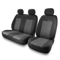 Sitzbezüge Auto für Fiat Scudo I, II (1995-2016) - Autositzbezüge Universal Schonbezüge für Autositze - Auto-Dekor - Elegance 2+1 - P-2