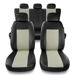 Sitzbezüge Auto für Honda Prelude III, IV, V (1986-2001) - Autositzbezüge Universal Schonbezüge für Autositze - Auto-Dekor - Comfort - beige