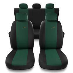 Sitzbezüge Auto für Hyundai Elantra III, IV, V, VI, VII (2000-....) - Autositzbezüge Universal Schonbezüge für Autositze - Auto-Dekor - XR - grün