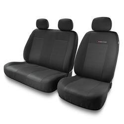 Sitzbezüge Auto für Hyundai H-1 I, II (1999-2019) - Autositzbezüge Universal Schonbezüge für Autositze - Auto-Dekor - Elegance 2+1 - P-3