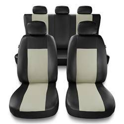 Sitzbezüge Auto für Hyundai Matrix (2001-2010) - Autositzbezüge Universal Schonbezüge für Autositze - Auto-Dekor - Comfort - beige