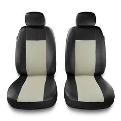 Sitzbezüge Auto für Kia Opirus (2003-2011) - Vordersitze Autositzbezüge Set Universal Schonbezüge - Auto-Dekor - Comfort 1+1 - beige
