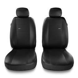Sitzbezüge Auto für Nissan Leaf I, II (2011-2019) - Vordersitze Autositzbezüge Set Universal Schonbezüge - Auto-Dekor - X-Line 1+1 - schwarz