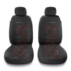 Sitzbezüge Auto für Nissan Murano I, II (2002-2015) - Vordersitze Autositzbezüge Set Universal Schonbezüge - Auto-Dekor - Elegance 1+1 - rot