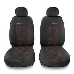 Sitzbezüge Auto für Nissan NP300 (2008-2012) - Vordersitze Autositzbezüge Set Universal Schonbezüge - Auto-Dekor - Elegance 1+1 - rot