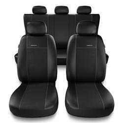 Sitzbezüge Auto für Toyota RAV4 I, II, III, IV (1994-2019) - Autositzbezüge Universal Schonbezüge für Autositze - Auto-Dekor - Premium - misura B - schwarz