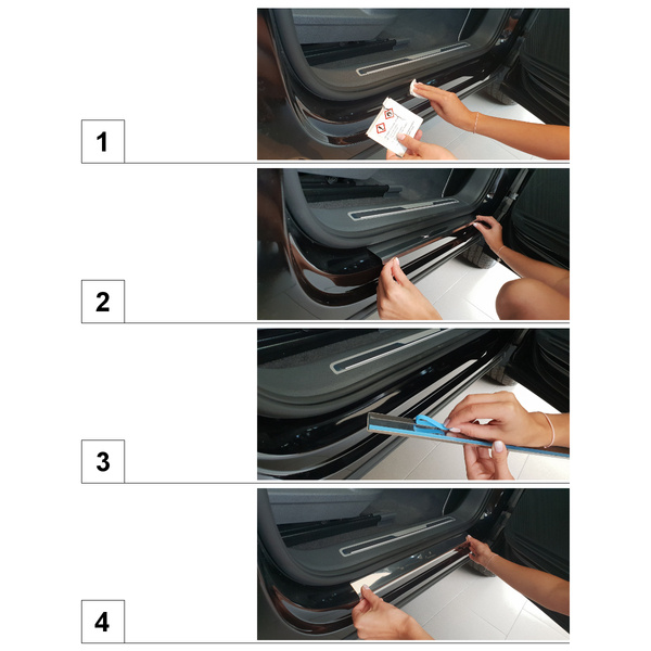 Einstiegsleisten aus Stahl für Alfa Romeo Stelvio SUV (5 Türen) -  (2016-.) - Croni - Standard - schwarz (Folie Carbon) standard - schwarz  (Folie Carbon)