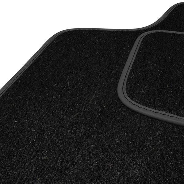Fußmatten Auto für Chevrolet Camaro V (2009-2015) - Veloursmatten schwarze Automatten  Autoteppiche - DGS Autodywan schwarz