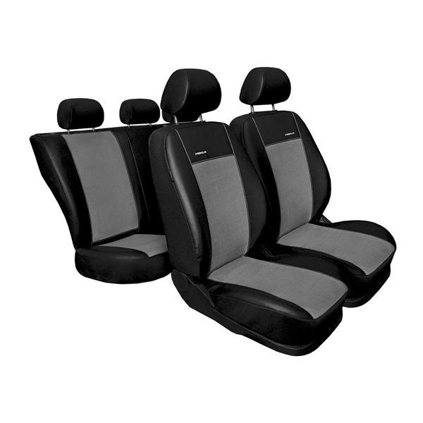 Maßgeschneiderte Sitzbezüge für Citroen C4 II Hatchback (2010-2018) ) -  Autositzbezüge Schonbezüge für Autositze - Auto-Dekor - Premium - grau  DG-0074