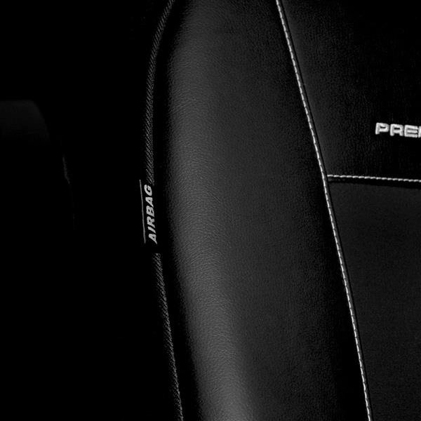 Maßgeschneiderte Sitzbezüge für Ford C-MAX MPV (2003-2010) ) -  Autositzbezüge Schonbezüge für Autositze - Auto-Dekor - Premium - schwarz  schwarz