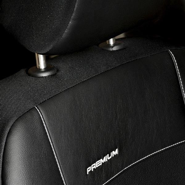 Sitzbezüge Schonbezüge für Opel Astra H Caravan schwarz-braun V20  Vordersitze