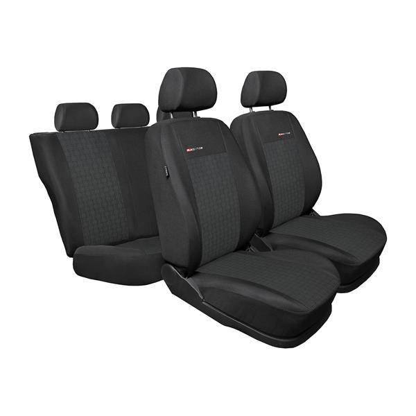 Set: teppiche aus velours + maßgeschneiderte sitzbezüge für Opel Corsa D FL  Hatchback (2011-2014) – Elegance P-1