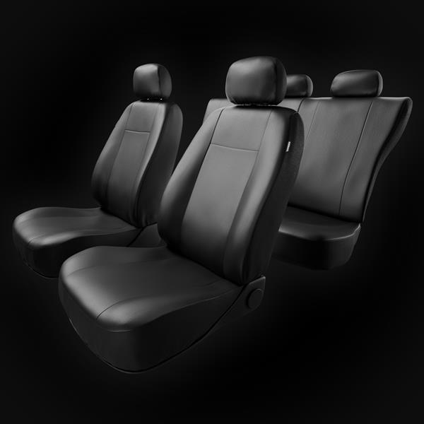 Maßgefertigte Autositzbezüge Kunstleder Sitzbezüge in Schwarz für Audi A3  8L