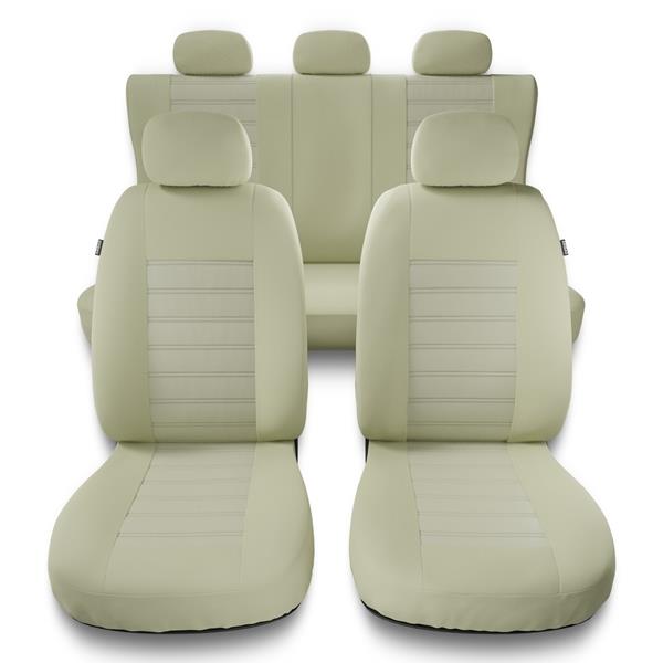 Sitzbezüge Auto für Audi Q3 I, II (2011-2019) - Autositzbezüge Universal  Schonbezüge für Autositze - Auto-Dekor - Modern - MG-3 (beige) MG-3 (beige)