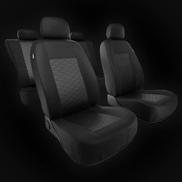 Sitzbezüge Auto für Audi Q3 I, II (2011-2019) - Autositzbezüge Universal  Schonbezüge für Autositze - Auto-Dekor - Modern - MP-1 (schwarz) MP-1  (schwarz)