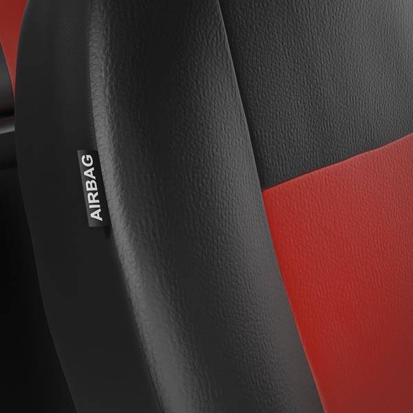 Sitzbezüge Auto für Audi Q5 I, II (2008-2019) - Vordersitze Autositzbezüge  Set Universal Schonbezüge - Auto-Dekor - Comfort 1+1 - rot rot