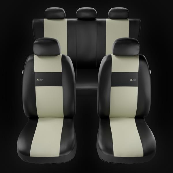 Universal Sitzbezüge Auto für BMW 4er (2013-2019) - Vordersitze  Autositzbezüge Schonbezüge - 2CM-BE beige
